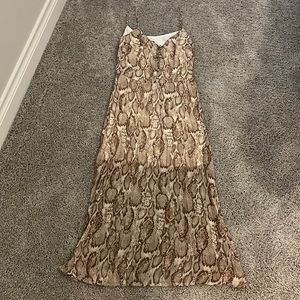Flowy Snake Print Dress
